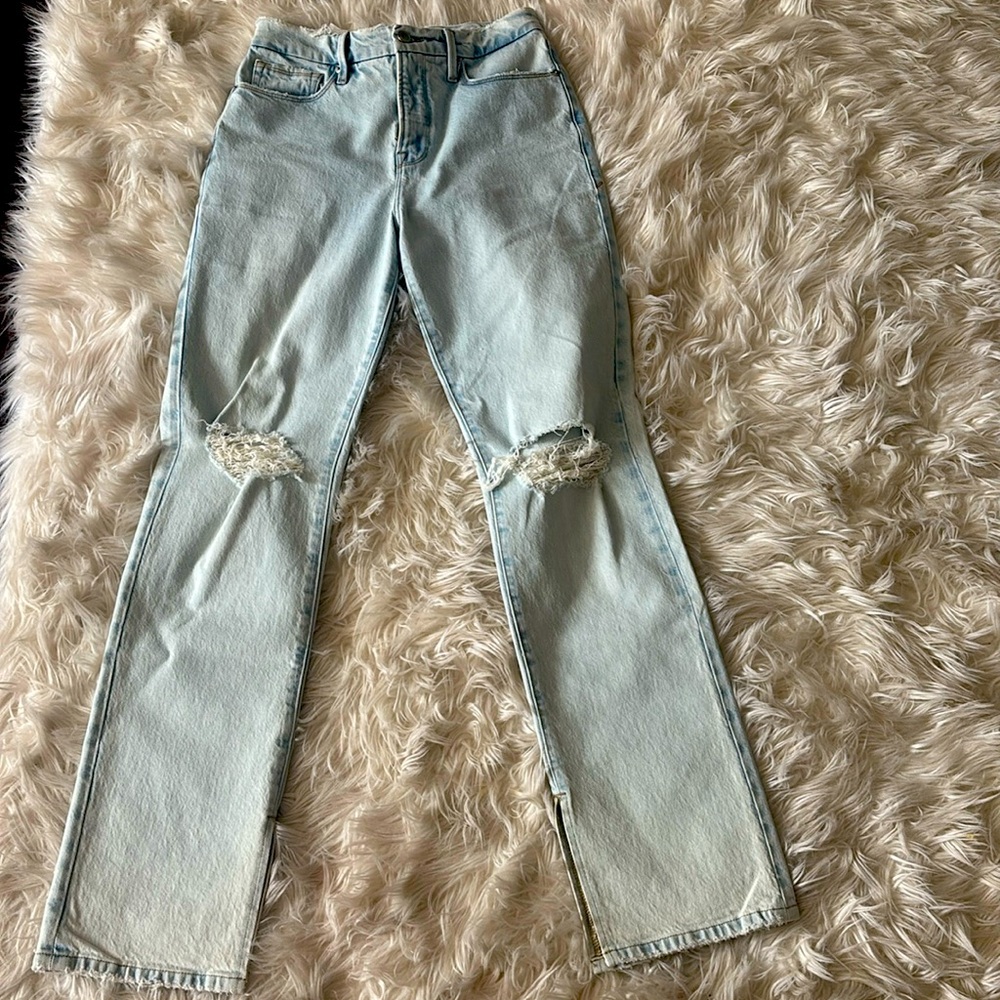 NWT Good American high rise jeans Size 2